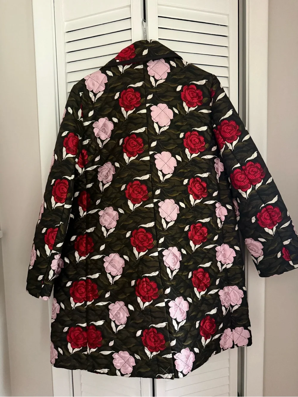 Kate Spade Rose Garden Brocade Quilted Topper